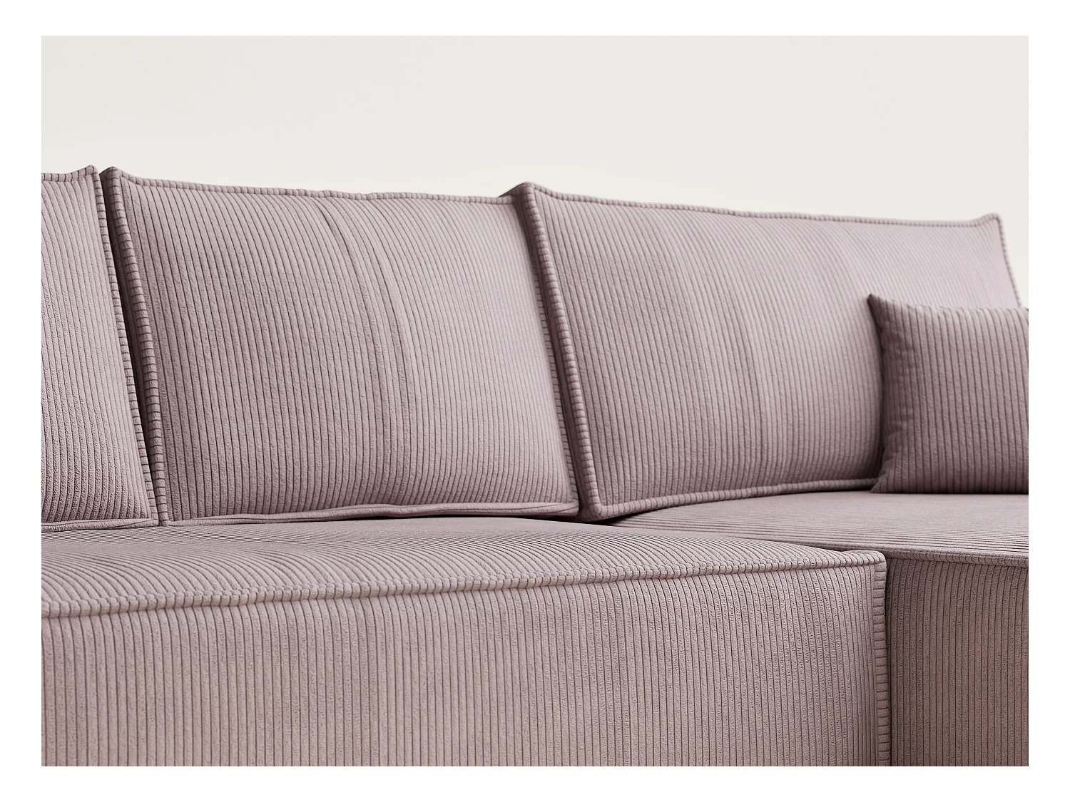 Canapé d'angle convertible Maze im tissu tresse - 5 places - violet