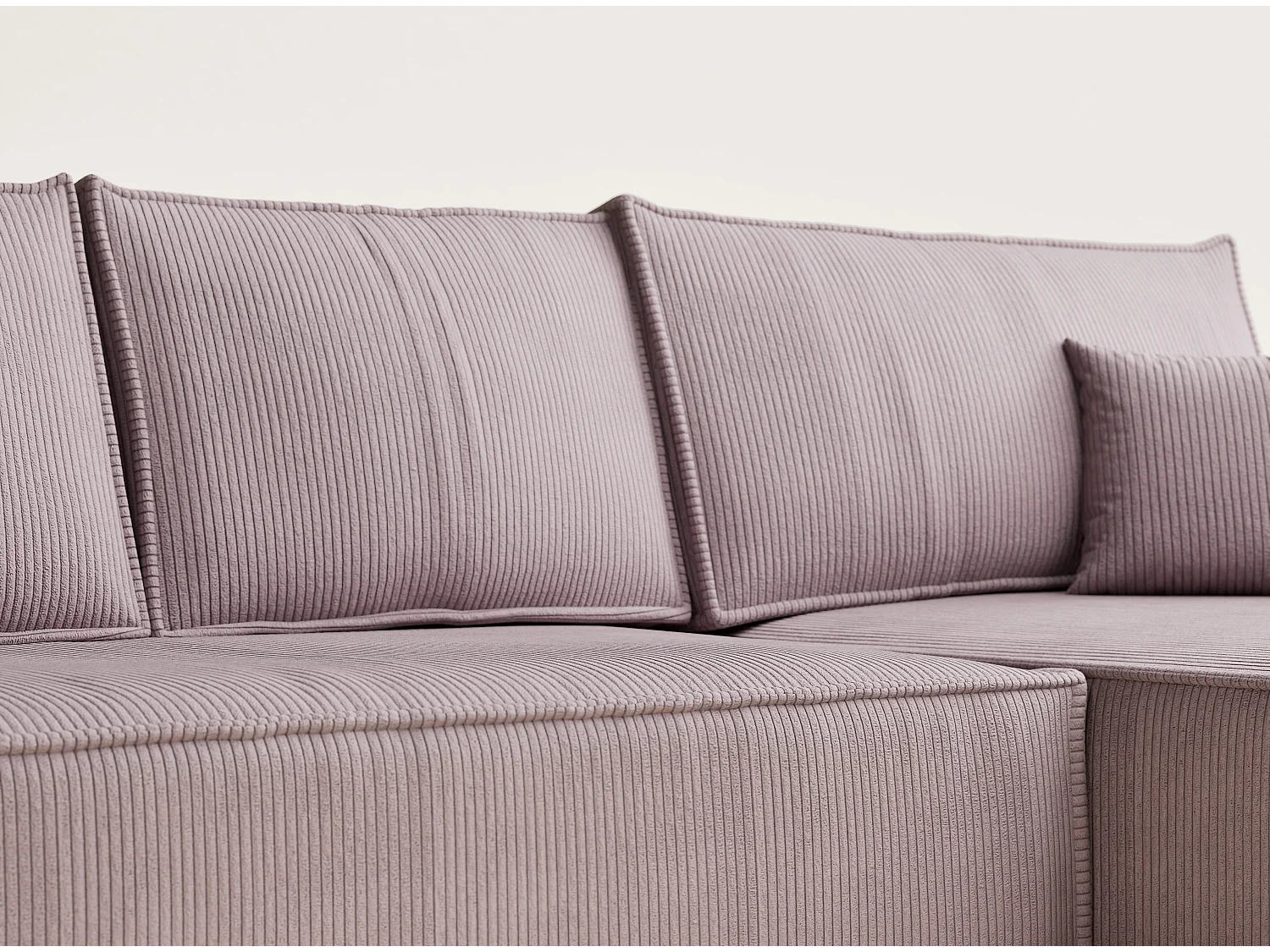 Canapé d'angle convertible Maze im tissu tresse - 5 places - violet