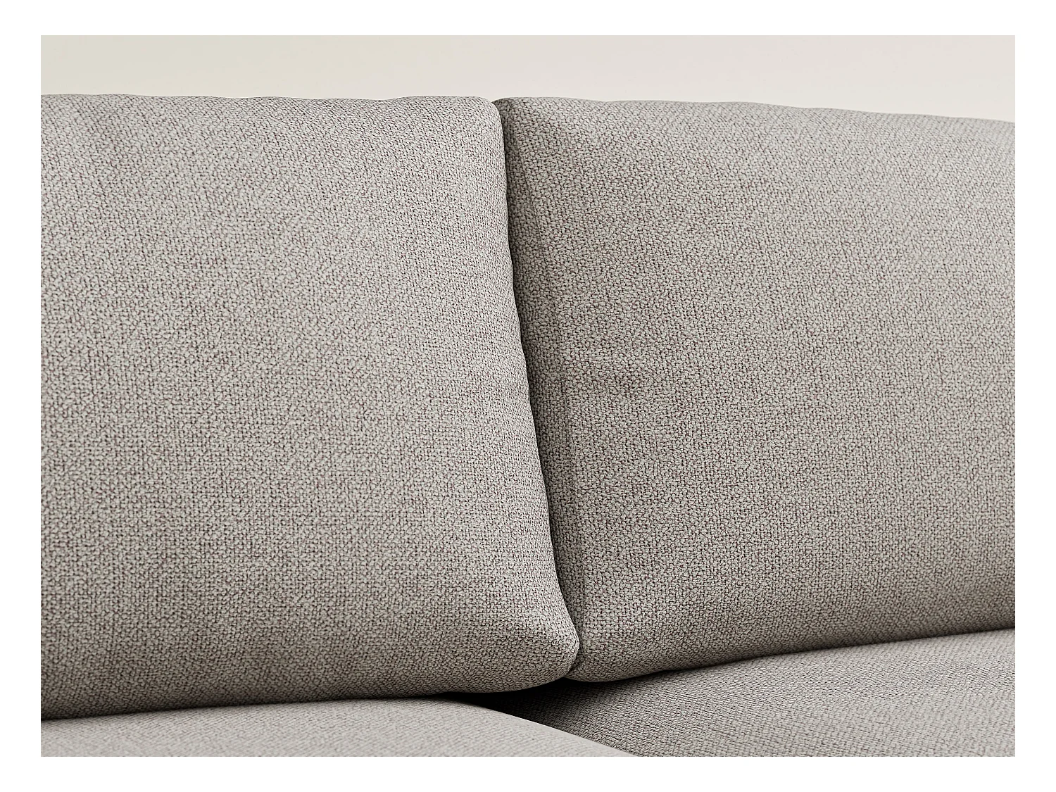 Canapé panoramique convertible Numba im tissu tresse - 6 places - beige