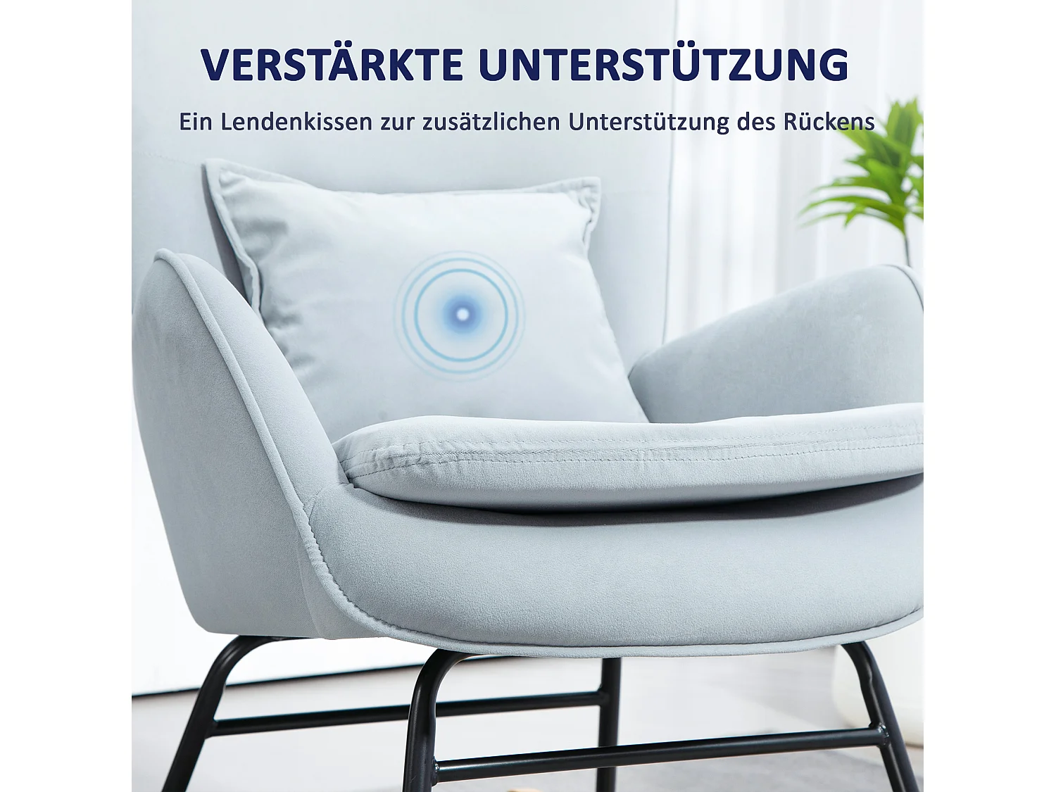 Fauteuil à bascule avec accoudoir,fauteuil d'allaitement aspect velours