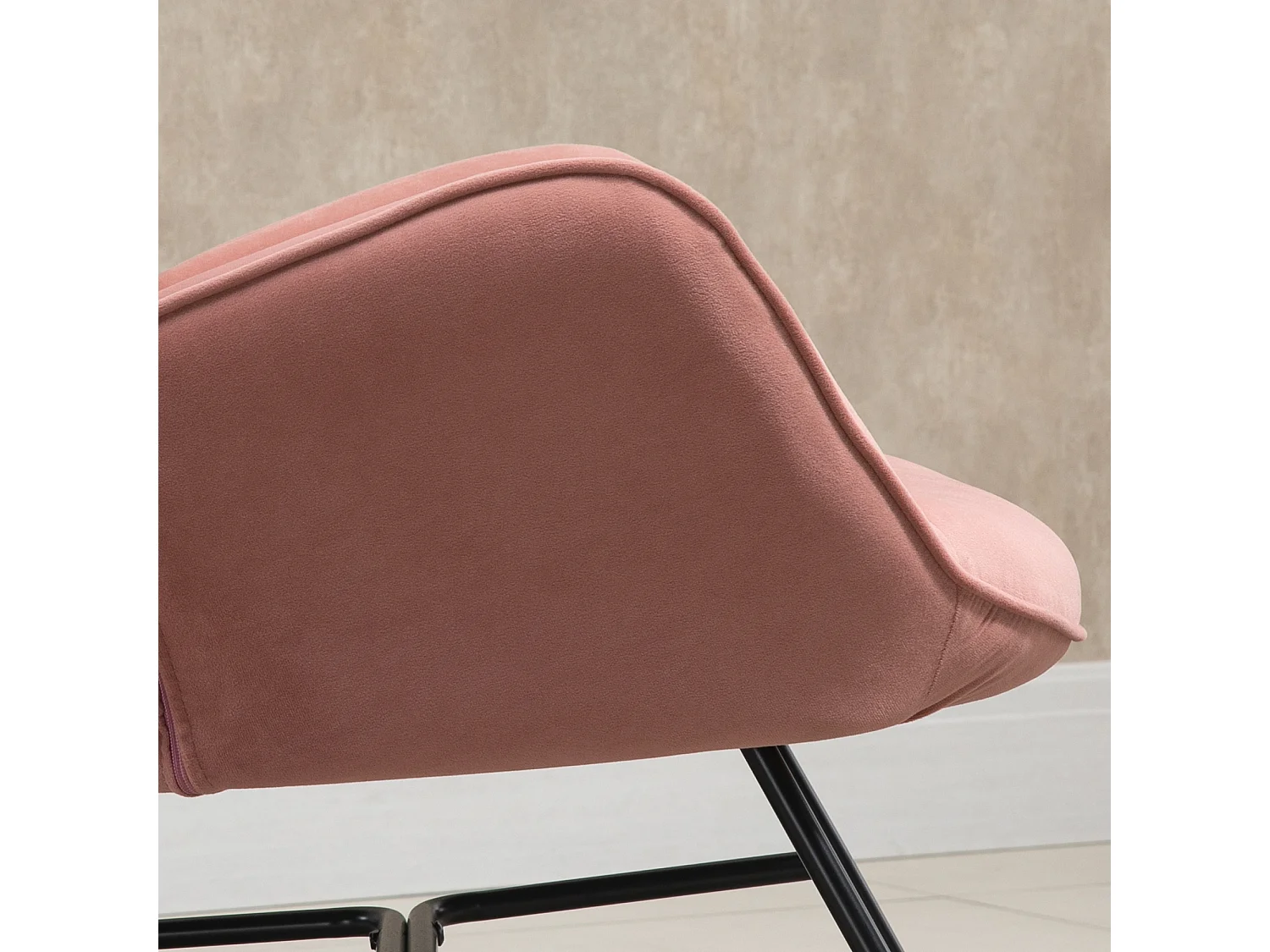 Fauteuil à bascule d'allaitement pour la chambre ou le salon,structure en acier