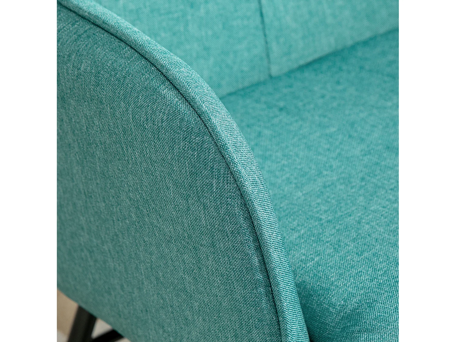 Schaukelstuhl in Leinen-Optik, Stillsessel, Schlafzimmer-Schaukelstuhl