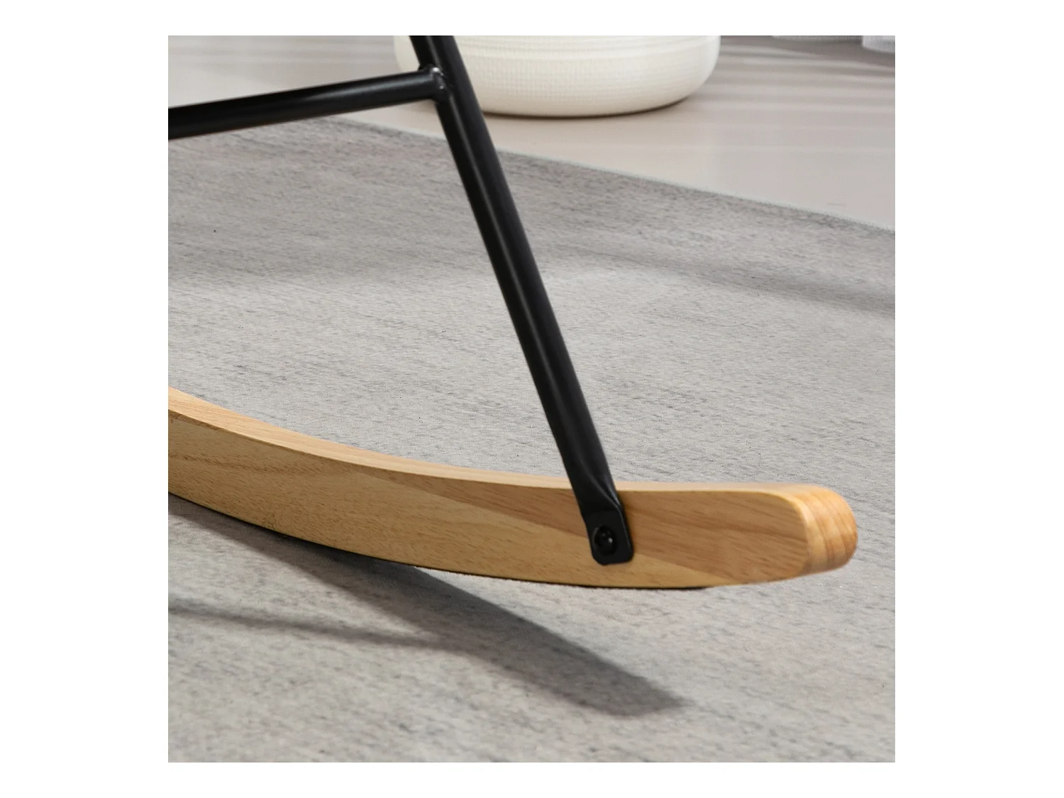 Fauteuil à bascule,balancelle,fauteuil,fauteuil d'allaitement aspect velours