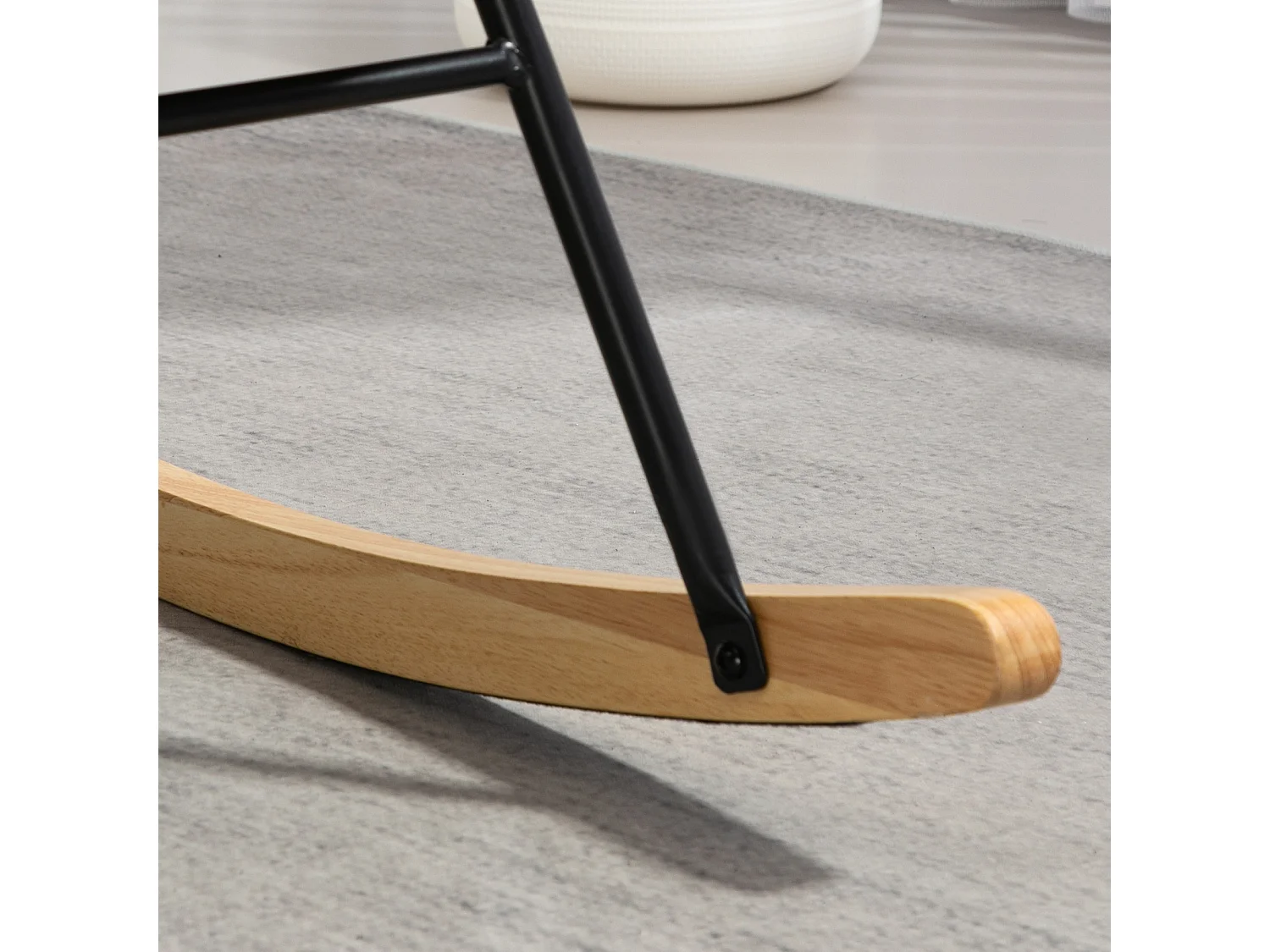 Fauteuil à bascule,balancelle,fauteuil,fauteuil d'allaitement aspect velours