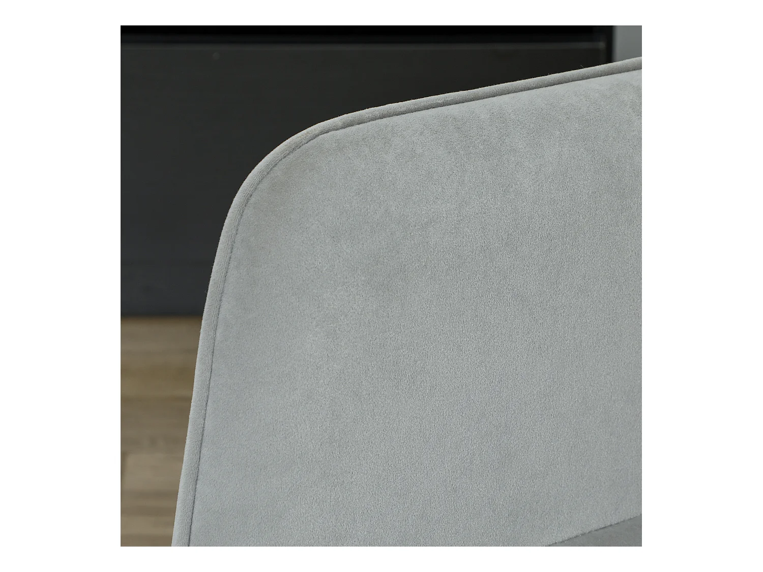 Schaukelstuhl, Samtoptik, Armlehnen, Sessel mit Holzgleitern, Relaxsessel