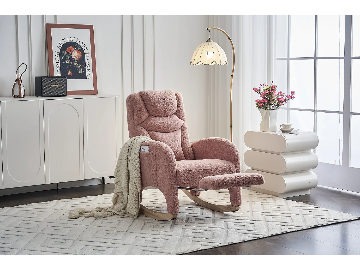 Schaukelstuhl, Relaxsessel, Loungesessel mit Armlehnen