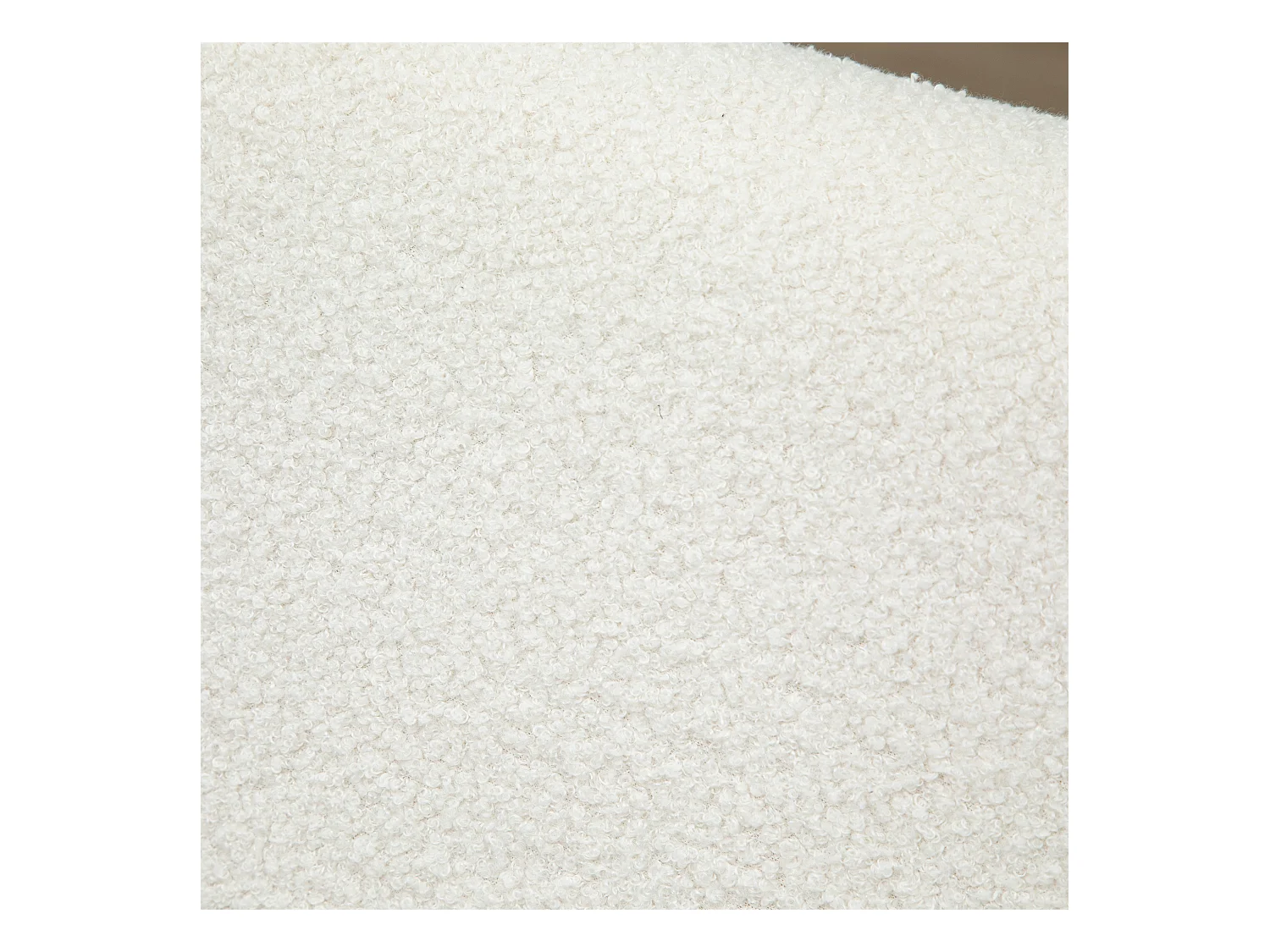 Fauteuil à bascule avec structure en bois,rembourré,fauteuil lounge,hévéa,blanc crème