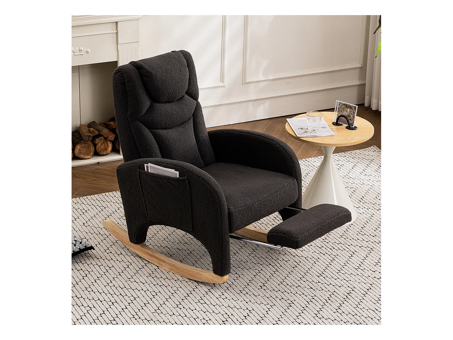 Fauteuil à bascule,fauteuil inclinable,fauteuil de salon avec accoudoirs