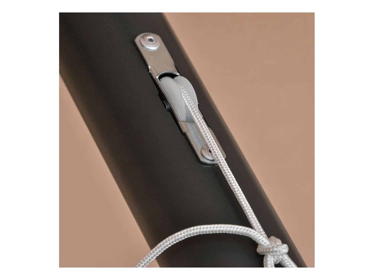 Sombrilla doble con LED de 440 x 260 cm, sombrilla ovalada grande para jardín o terraza.