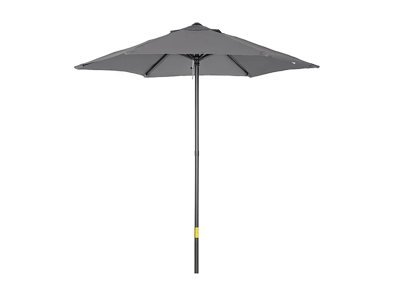 Terrassenschirm Ø 196 cm, drehbar, sechseckiger Sonnenschirm mit Klappschirm, Balkonschirm