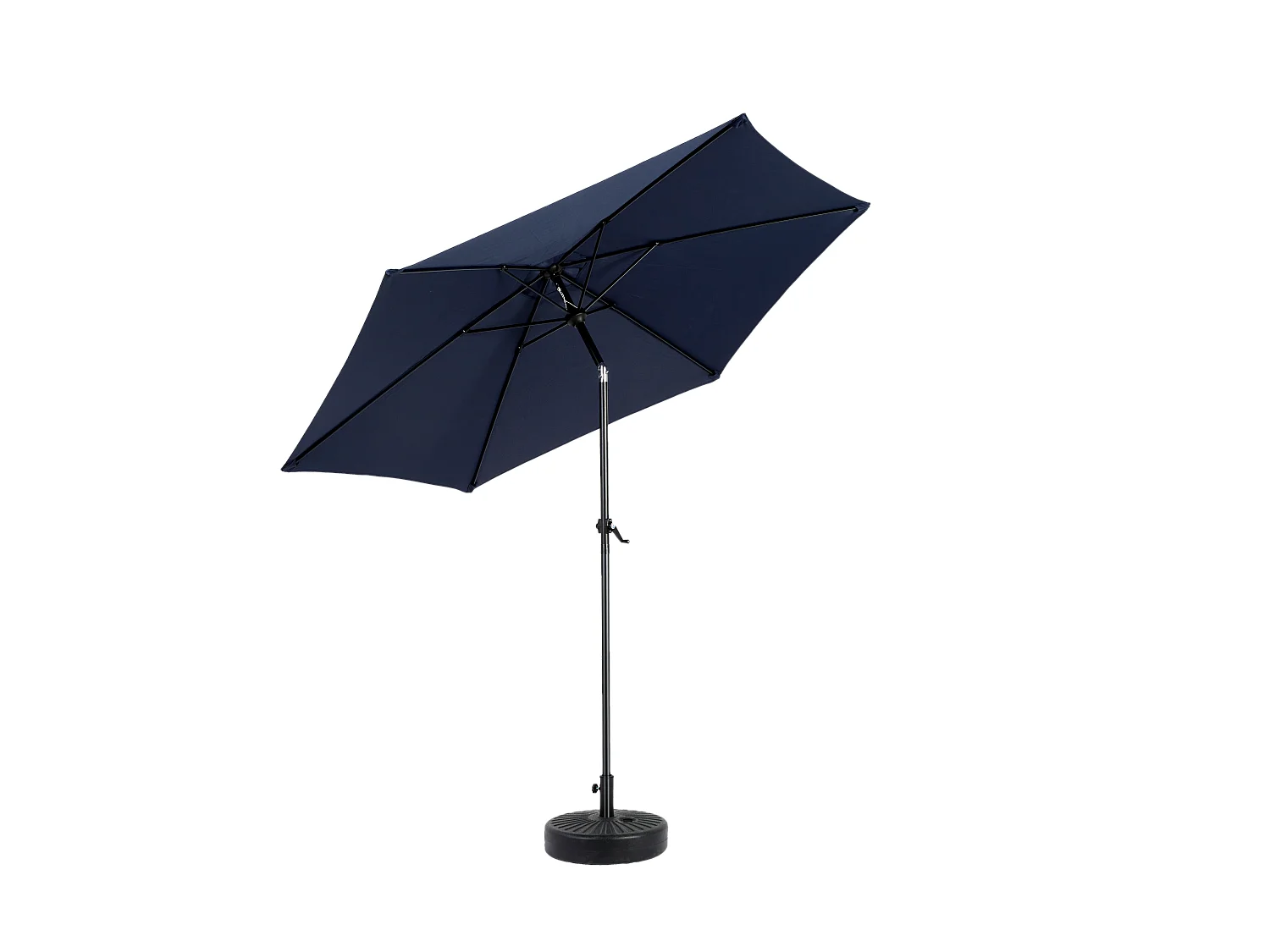 9 Ft Double Sided Outdoor Umbrella Rectangular Large with Crank (Navy Blue)(No Base)
