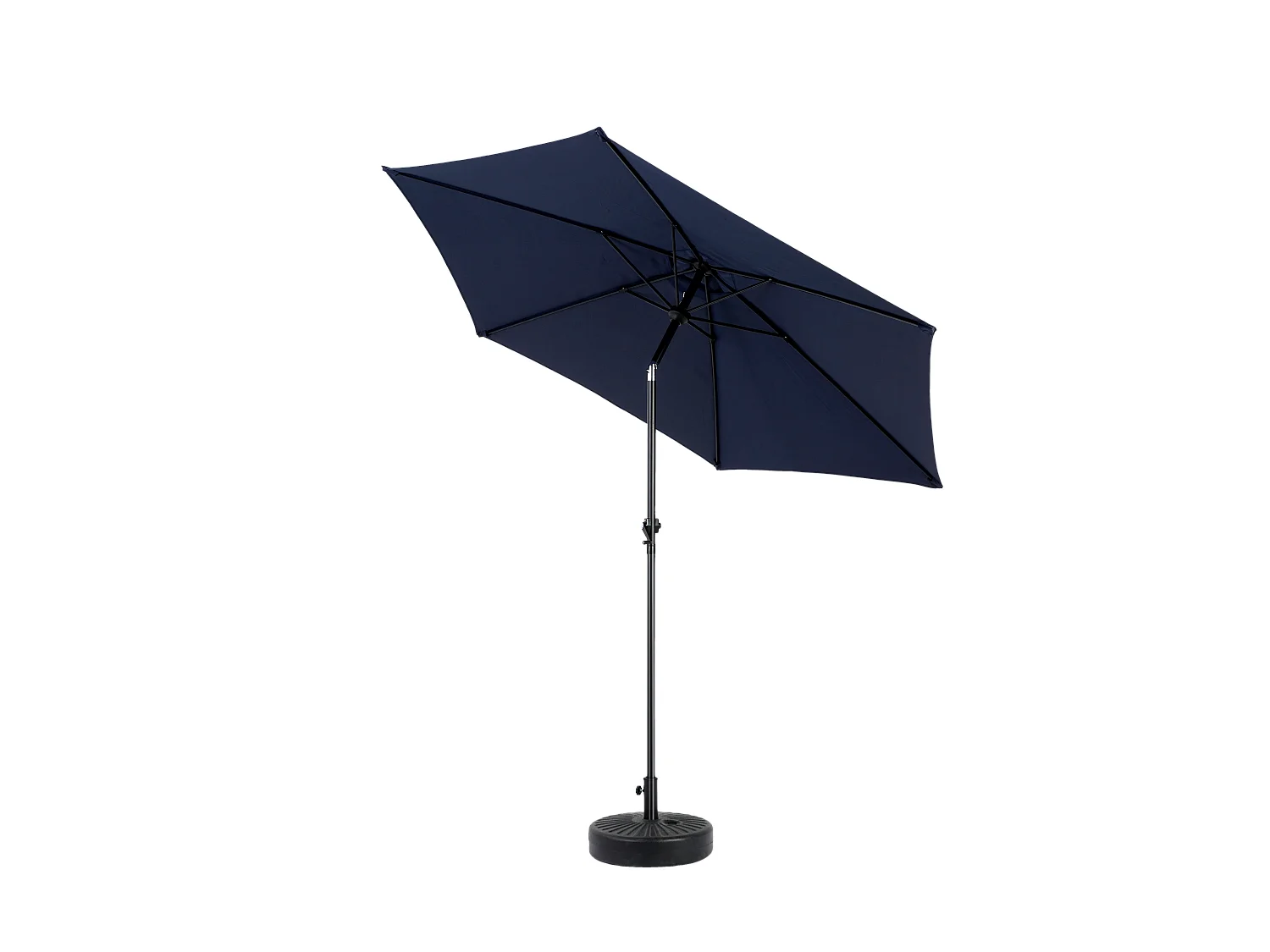 9 Ft Double Sided Outdoor Umbrella Rectangular Large with Crank (Navy Blue)(No Base)