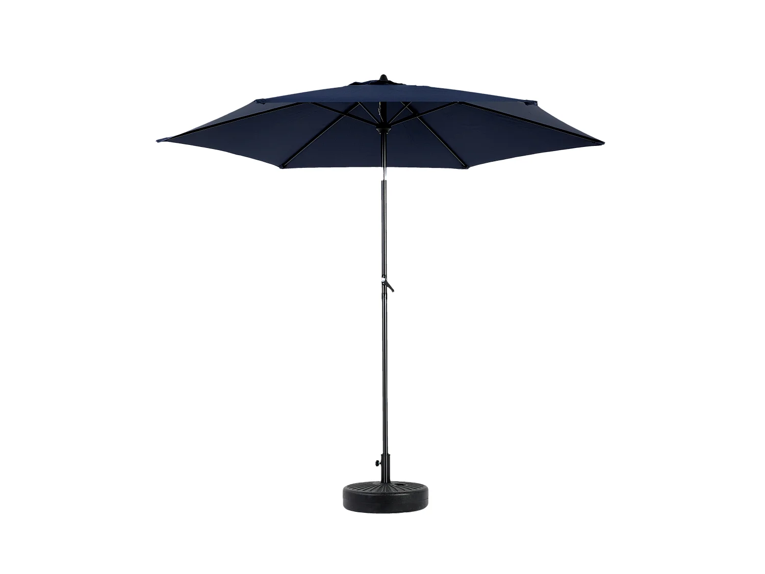 9 Ft Double Sided Outdoor Umbrella Rectangular Large with Crank (Navy Blue)(No Base)
