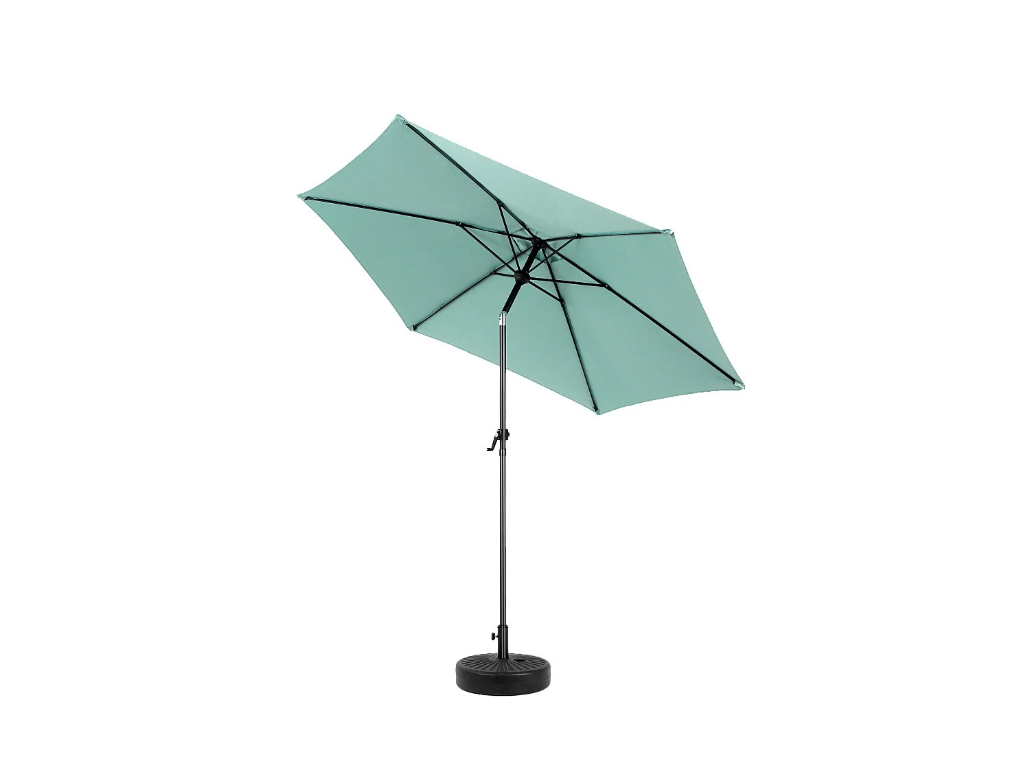 9 Ft Double Sided Outdoor Umbrella Rectangular Large with Crank (Light Green)(No Base)