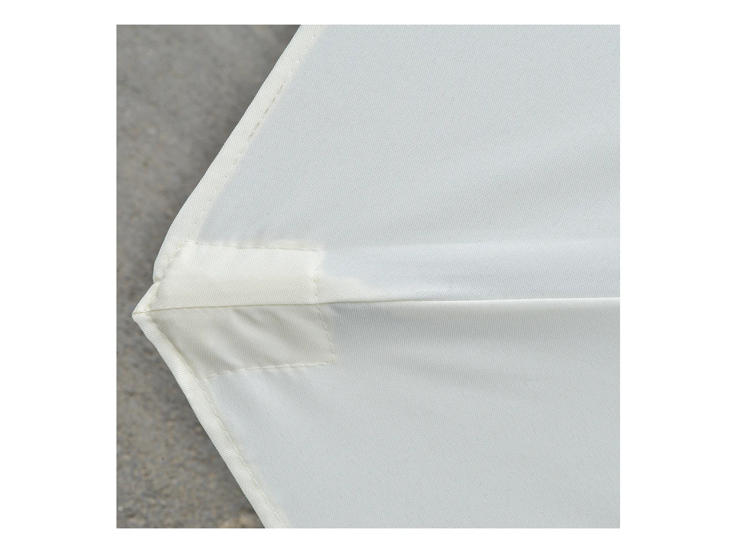 Sombrilla doble con panel solar LED, 4,5 m, para jardín y terraza.