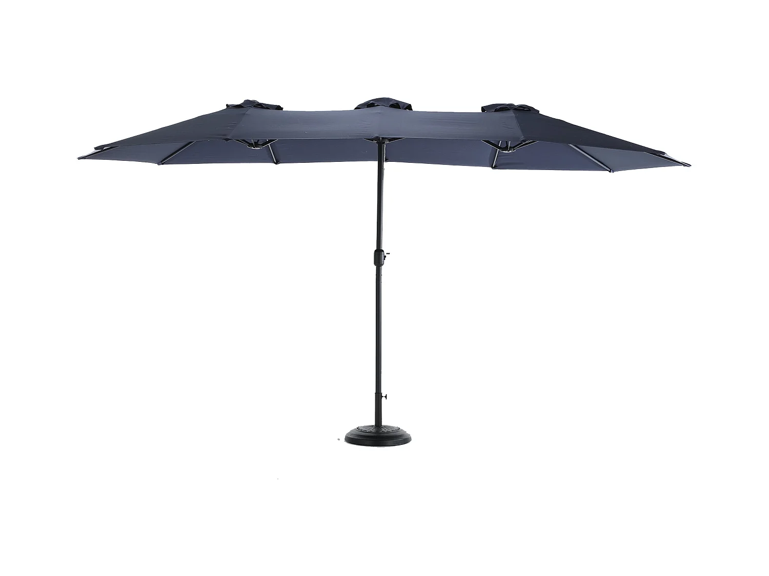 Parasol rectangulaire double face avec manivelle,grand format,4,5 m  (sans socle)