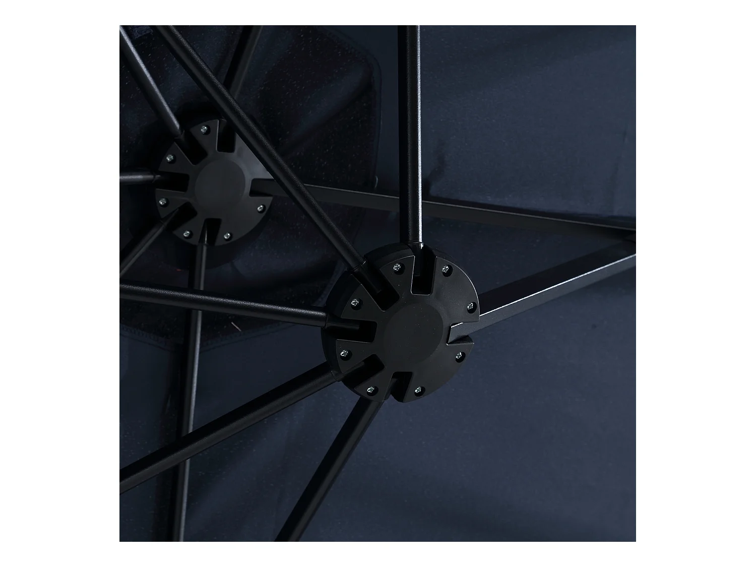 Parasol rectangulaire double face avec manivelle,grand format,4,5 m  (sans socle)