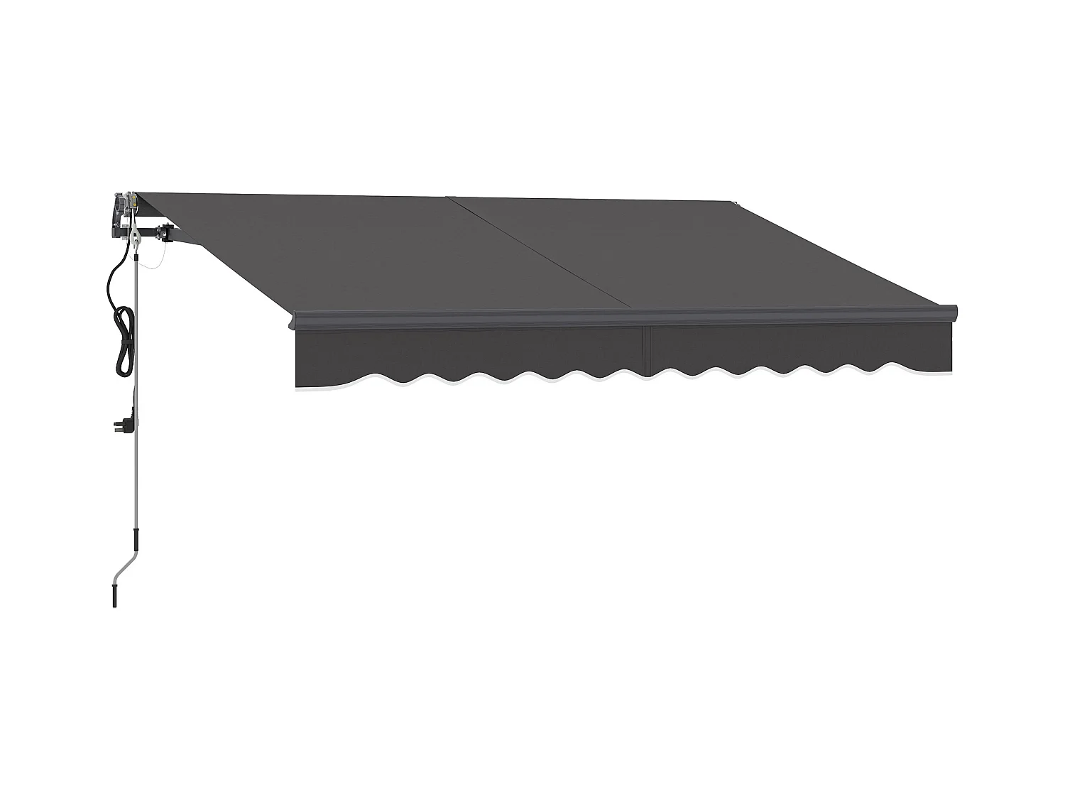 Kurbelmarkise, elektrisch höhenverstellbar, Gelenkarmmarkise