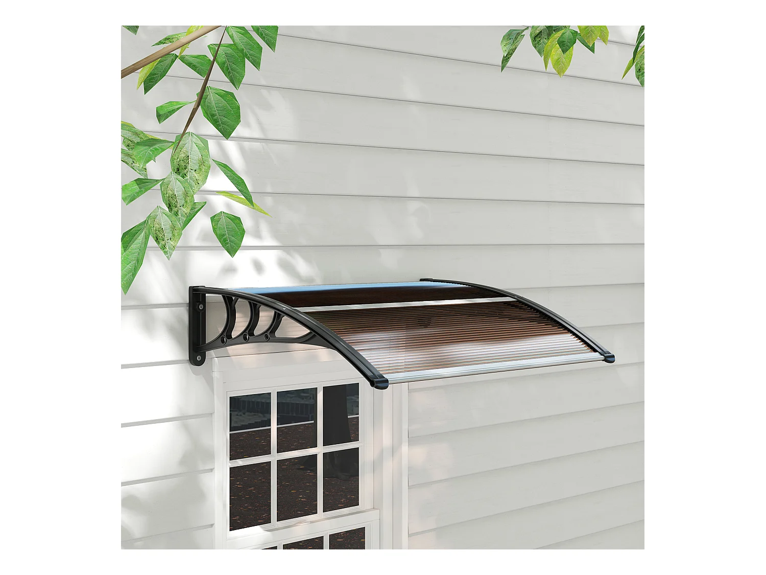 Auvent de porte d'entrée,auvent en polycarbonate,résistant aux intempéries