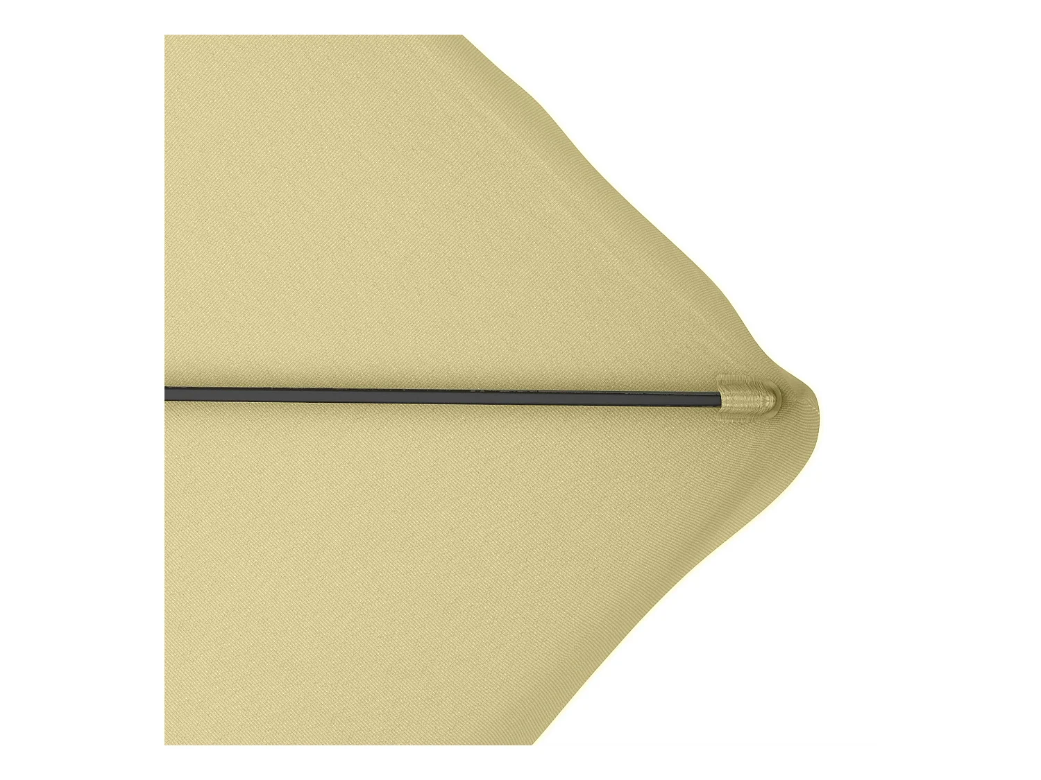 Ombrellone da balcone 243 x 243 cm con protezione UV, ombrellone a braccio laterale con doppio telo, base a croce