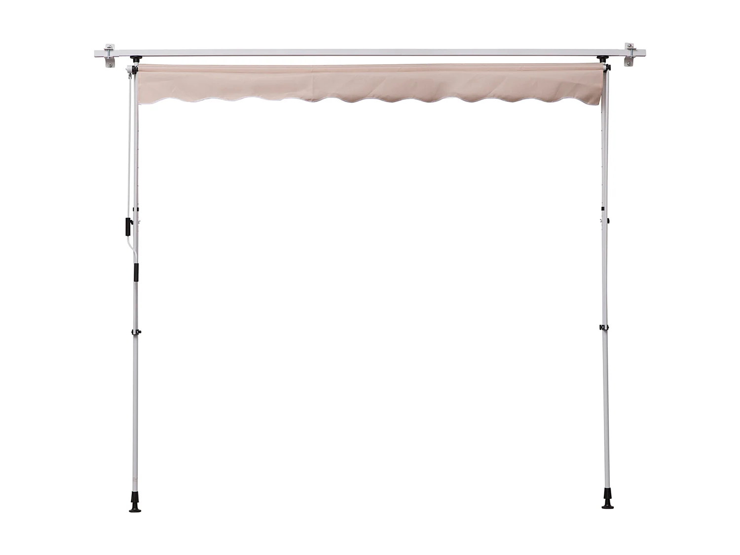 Knikarmscherm, clip-on scherm, in hoogte verstelbaar, 200 x 150 cm