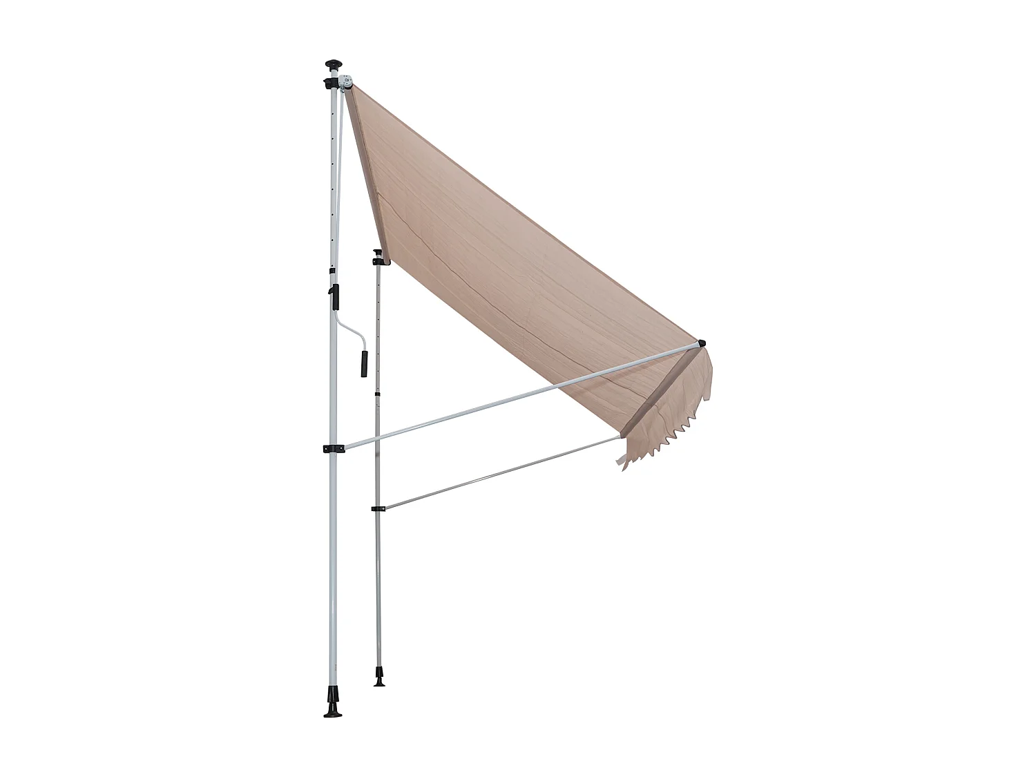 Knikarmscherm, clip-on scherm, in hoogte verstelbaar, 200 x 150 cm