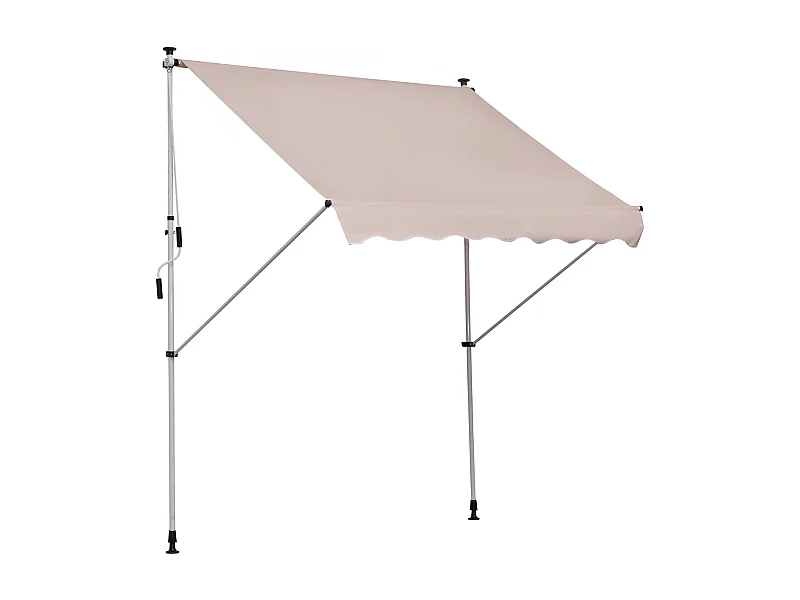 Toldo de brazo articulado, con clip, altura regulable, 200 x 150 cm