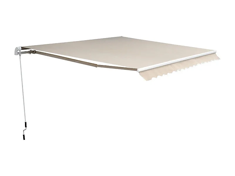 Buitenzonwering, aluminium zonwering, knikarmzonnescherm, 3m brede balkonzonwering