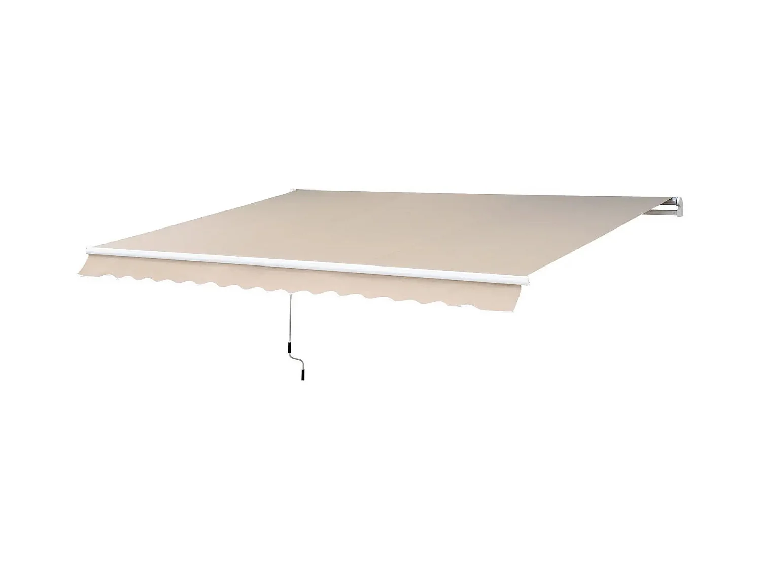 Buitenzonwering, aluminium zonwering, knikarmzonnescherm, 3m brede balkonzonwering