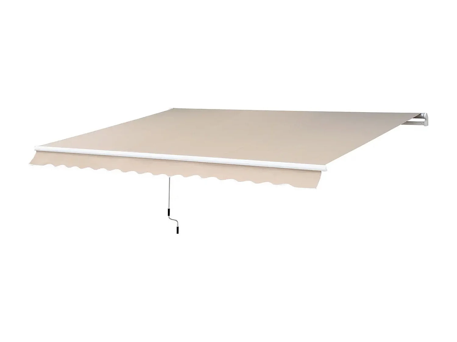 Buitenzonwering, aluminium zonwering, knikarmzonnescherm, 3m brede balkonzonwering