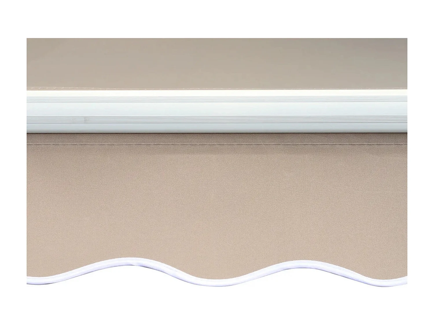 Buitenzonwering, aluminium zonwering, knikarmzonnescherm, 3m brede balkonzonwering