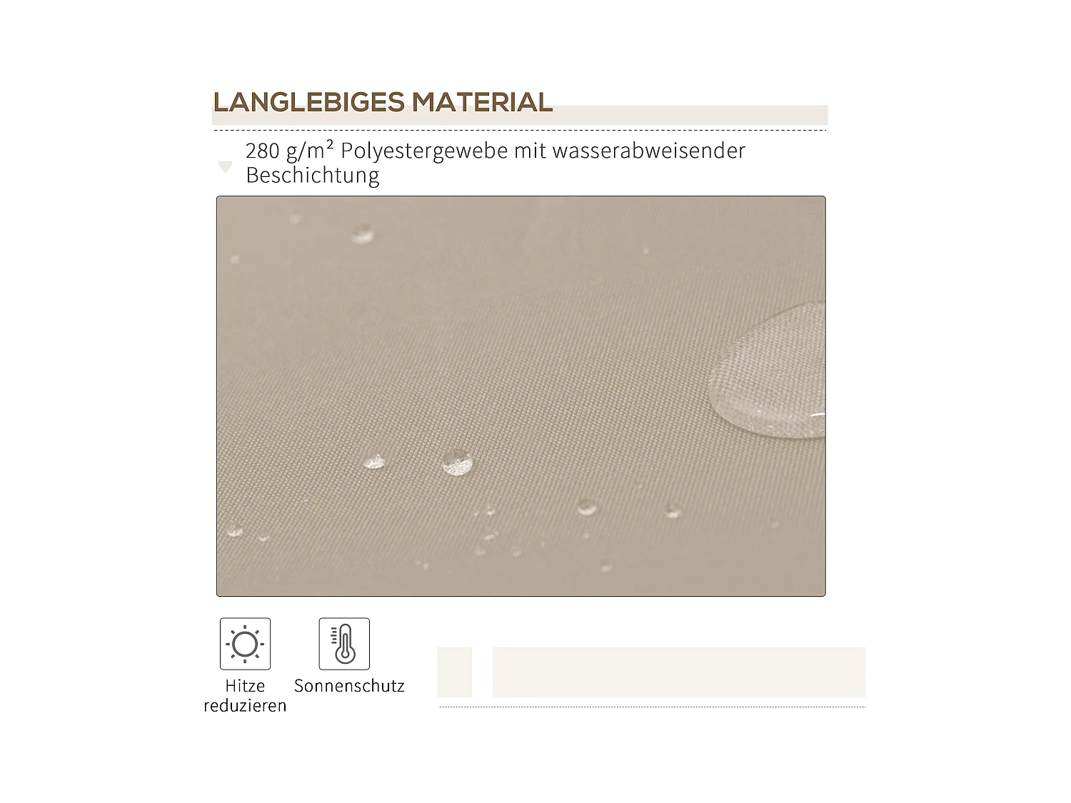 Store à bras articulé en aluminium,3,95 m,beige,protection solaire pour balcon et terrasse