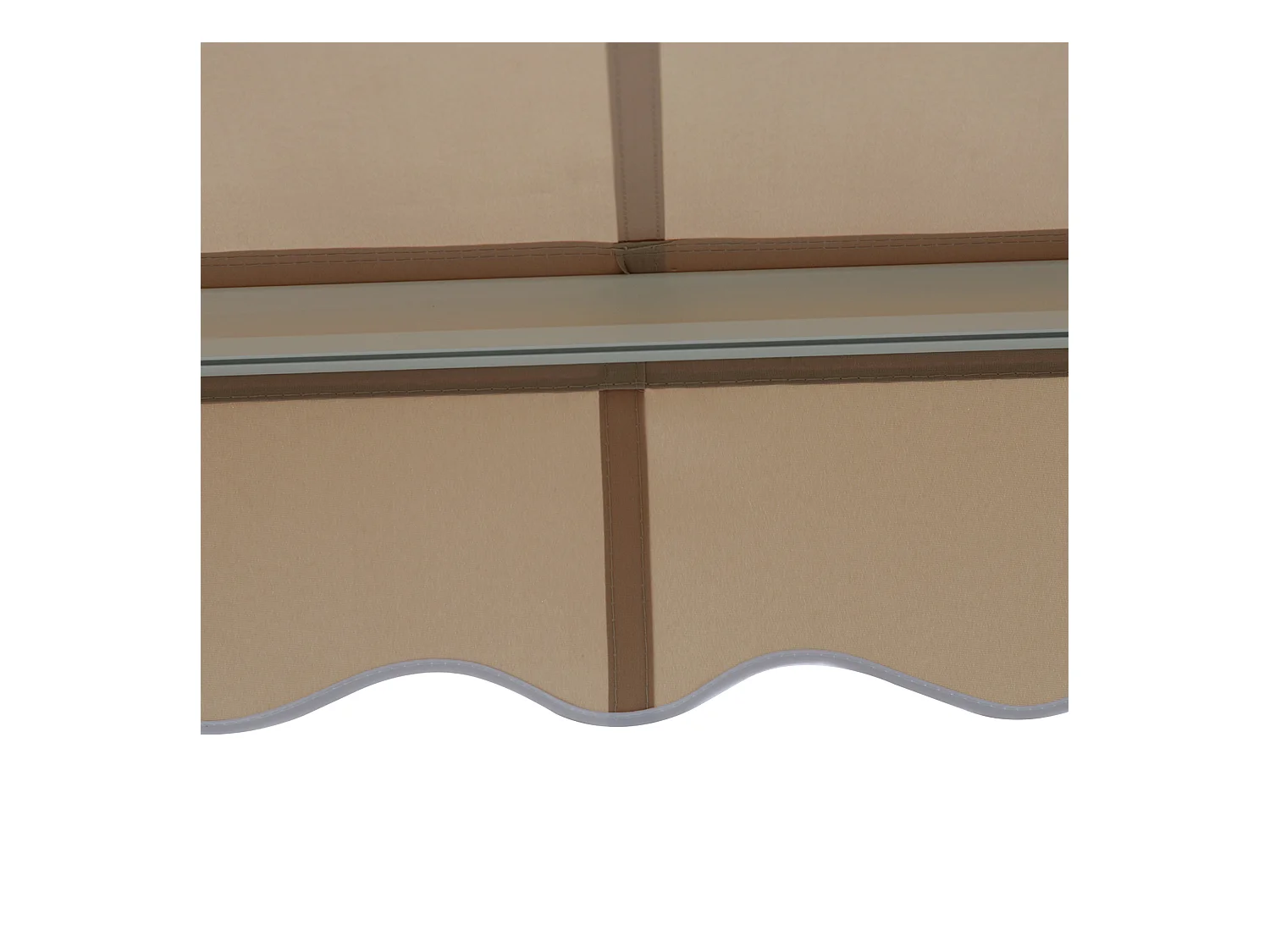 Store à bras articulé en aluminium,3,95 m,beige,protection solaire pour balcon et terrasse