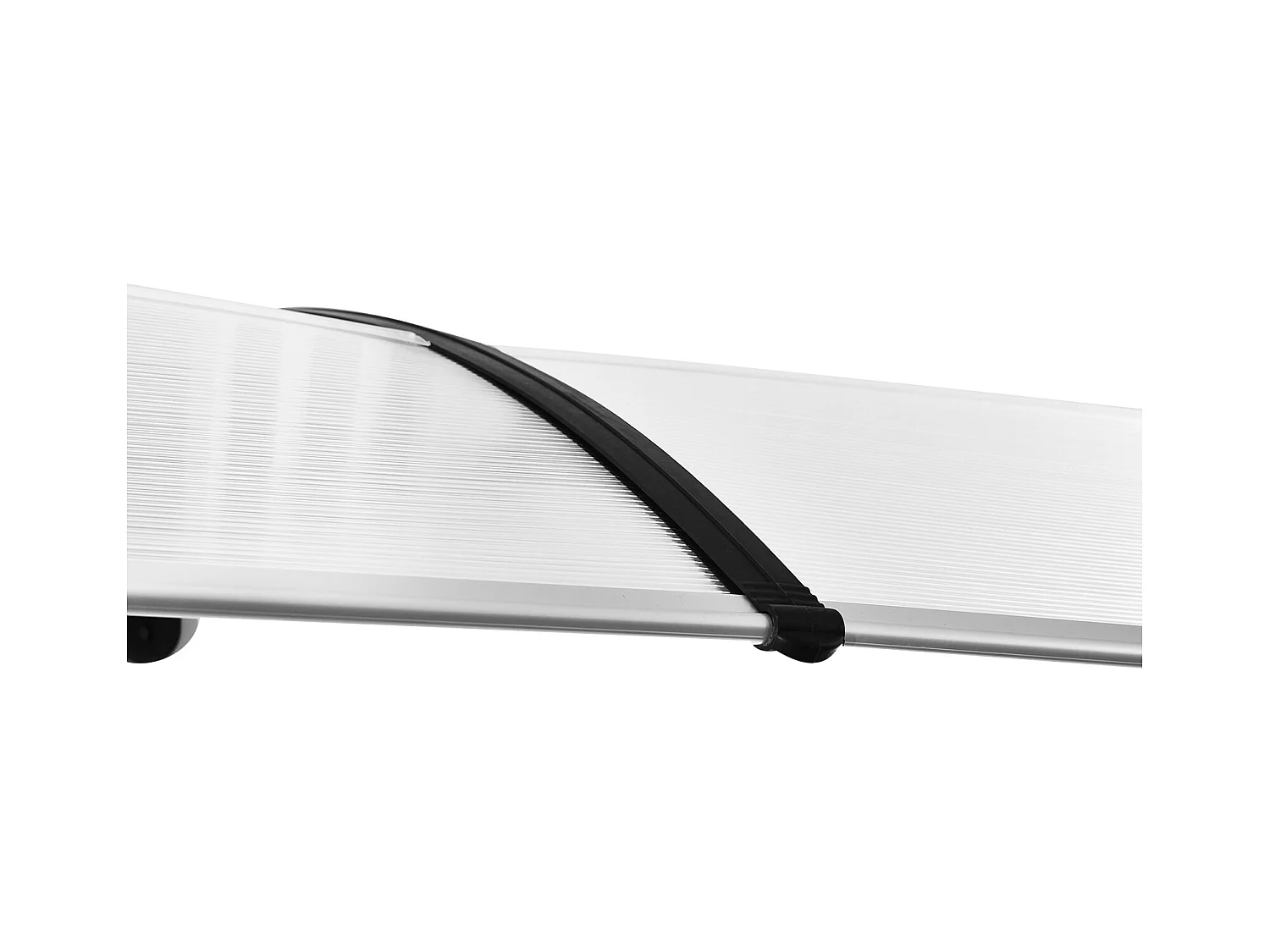 Haustürmarkise, 75 x 195 x 23 cm, 5 mm Polycarbonat-Dach