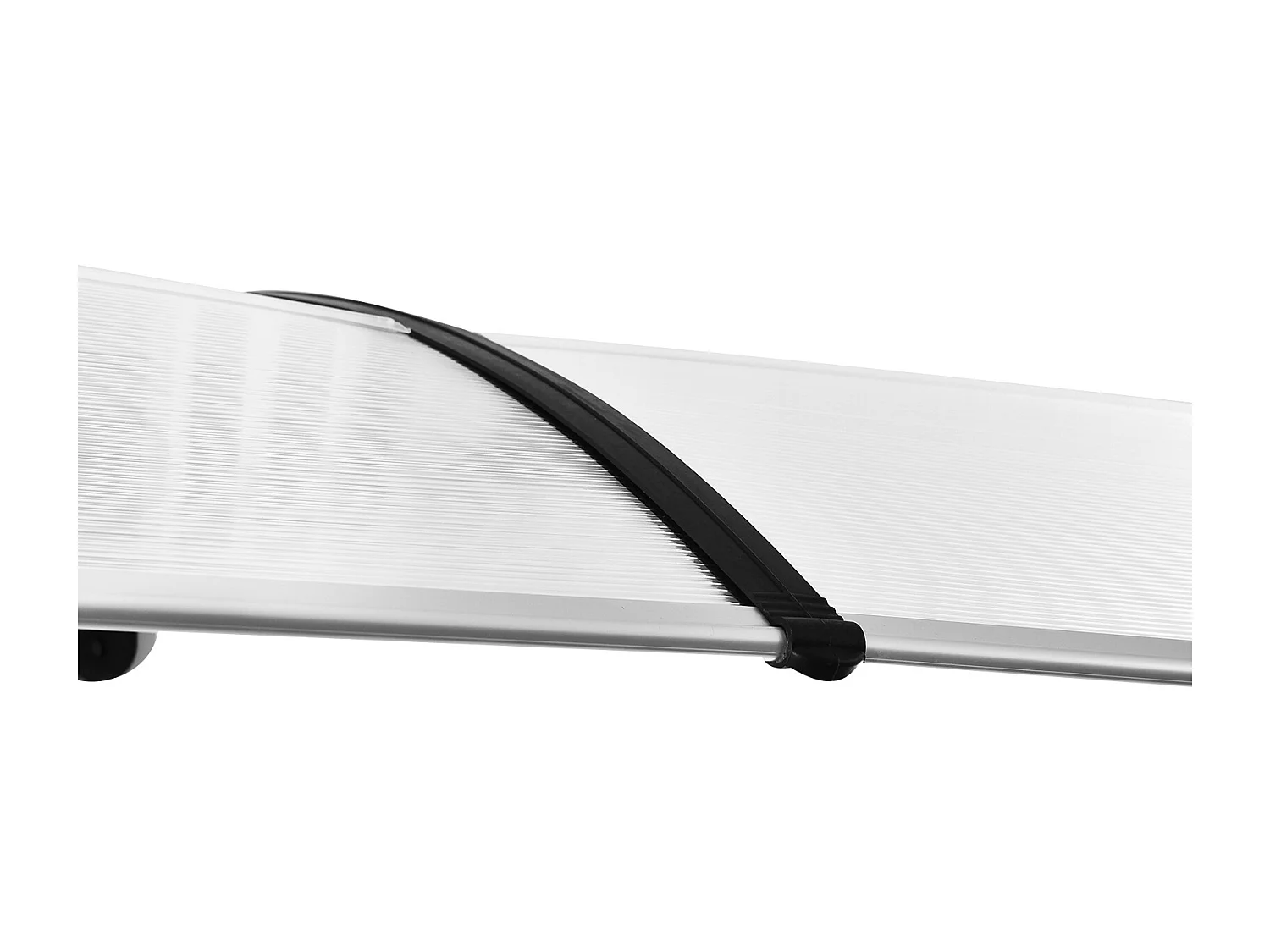 Auvent pour porte d'entrée,75 x 195 x 23 cm,Auvent en polycarbonate de 5 mm