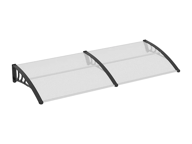 Voordeurzonwering, 75 x 195 x 23 cm, 5 mm polycarbonaat doek