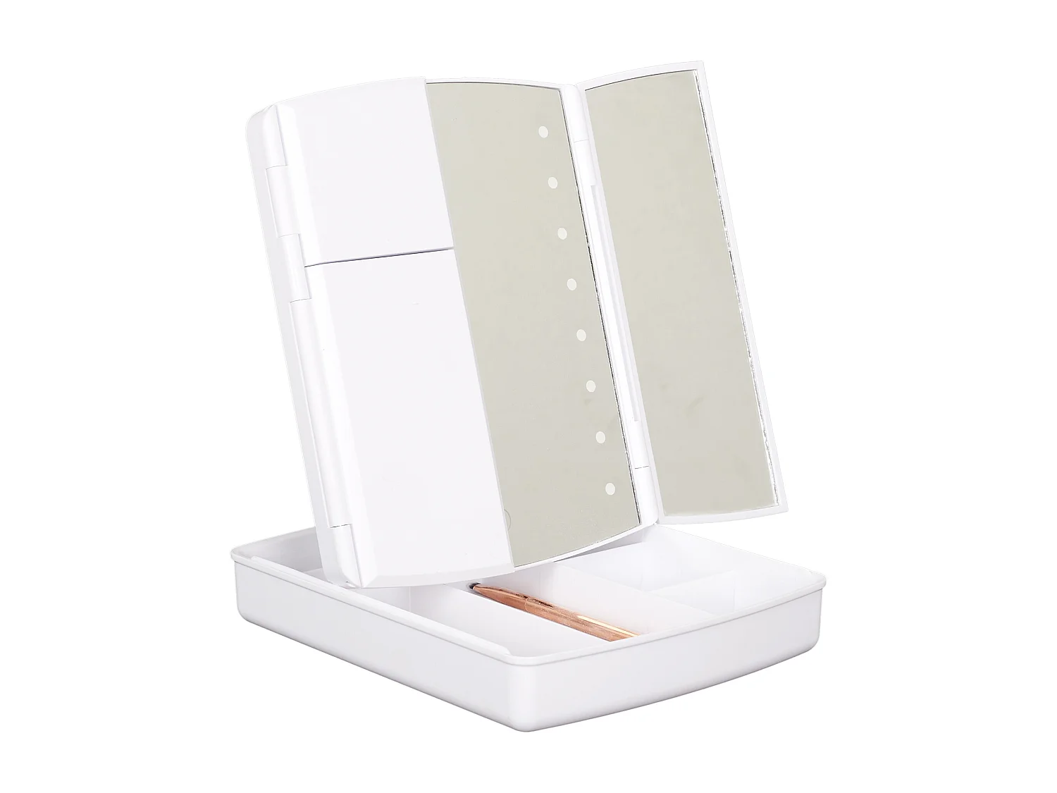 Miroir LED "Tiroir de Rangement" 24cm Blanc