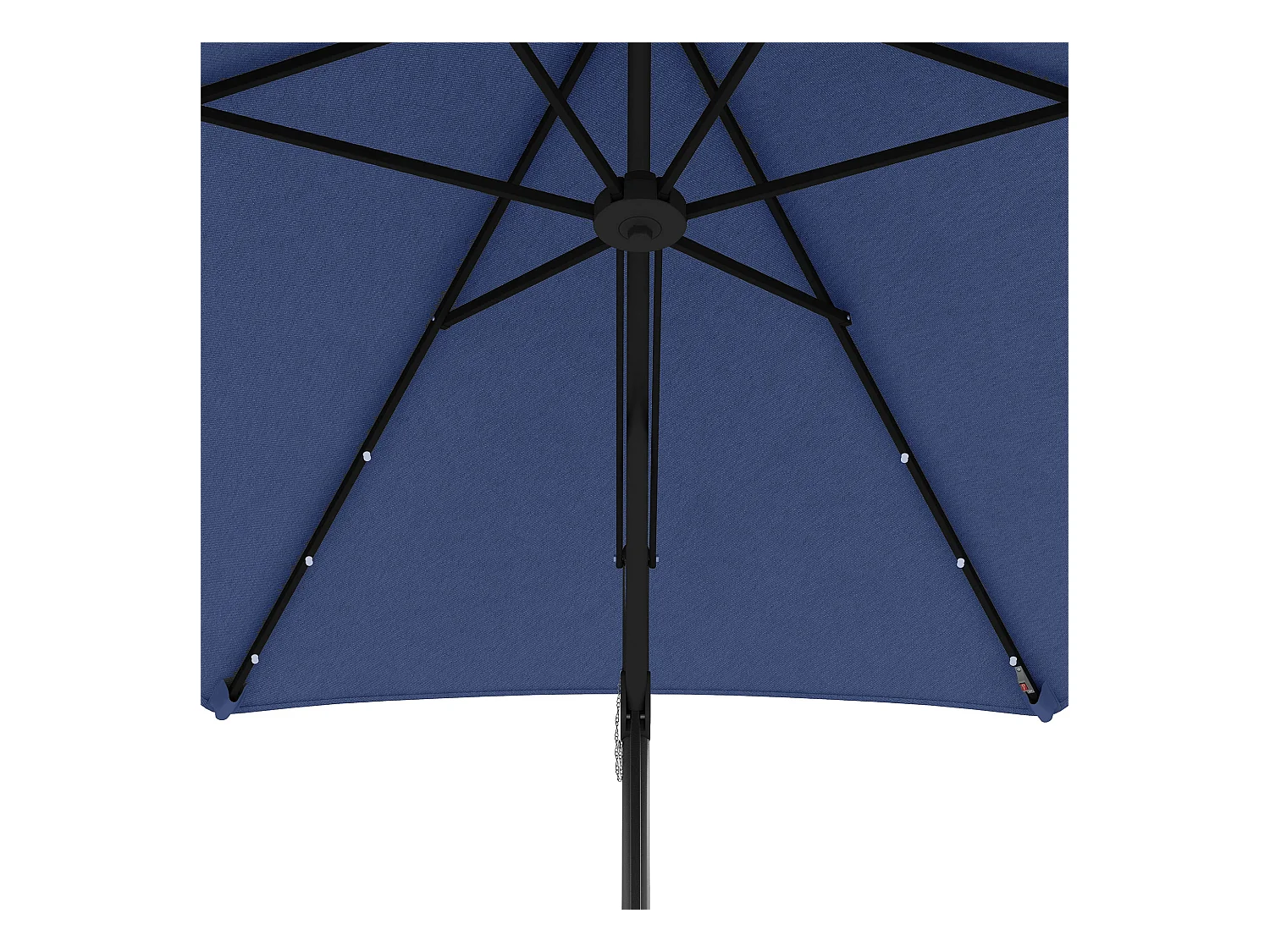 Ombrellone solare a sbalzo con LED, Ø 290 x 260 cm, con supporto a croce, 55-60 kg, protezione UV