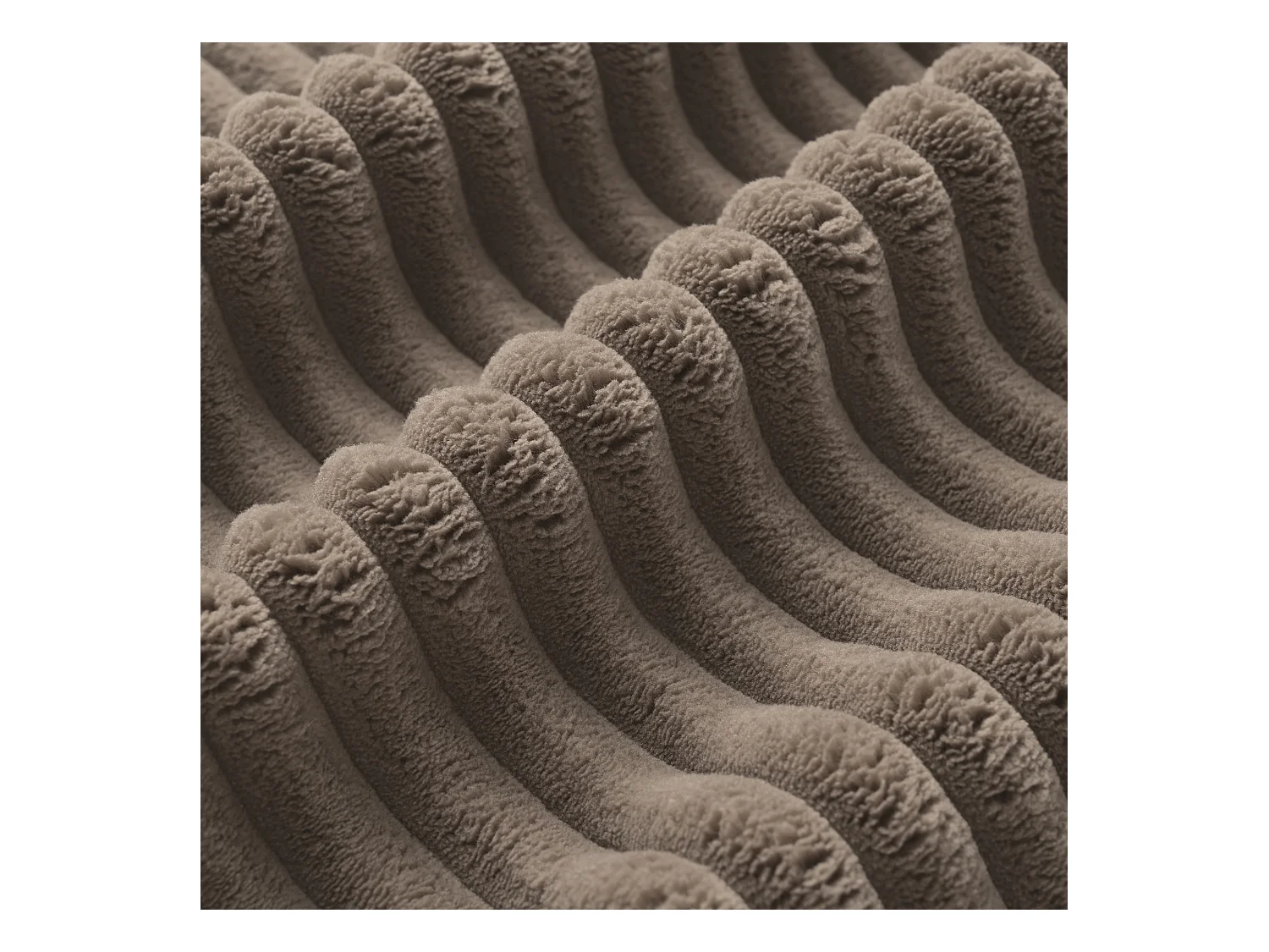 Canapé d'angle marron - Canapé 4 places avec coussins de dossier et accoudoirs - pour le salon