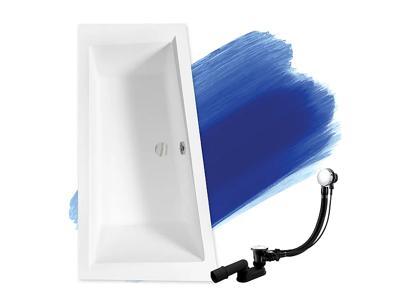 Badewanne Eckwanne INTIMA SLIM 160x90 Links | Ablauf & Füße GRATIS !