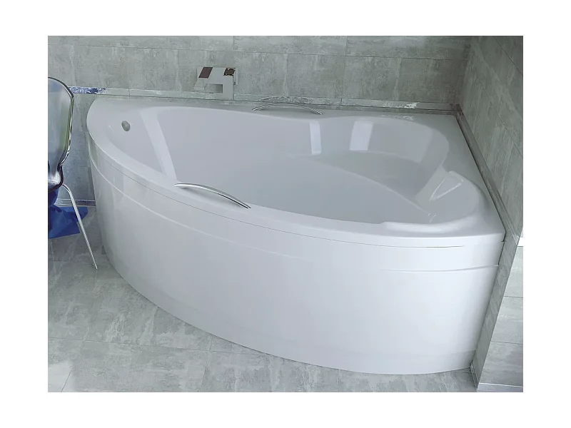 Badewanne Eckwanne ADA 140x90 Rechts mit Styroporverkleidung | Ablauf & Füße GRATIS !