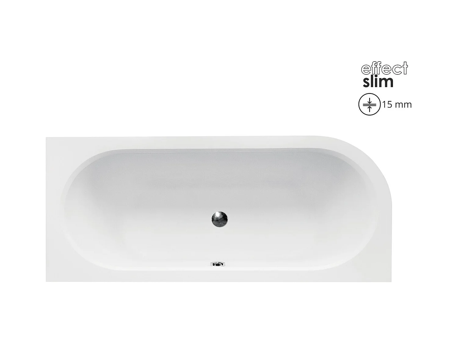 Badewanne Eckwanne AVITA SLIM 160x75 Rechts mit Styroporverkleidung | Ablauf & Füße GRATIS !