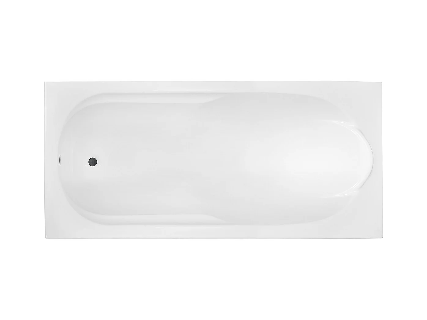 Baignoire rectangulaire 150x70 BONA acrylique blanc, sans Habillage + Pieds + Vidage à chromé