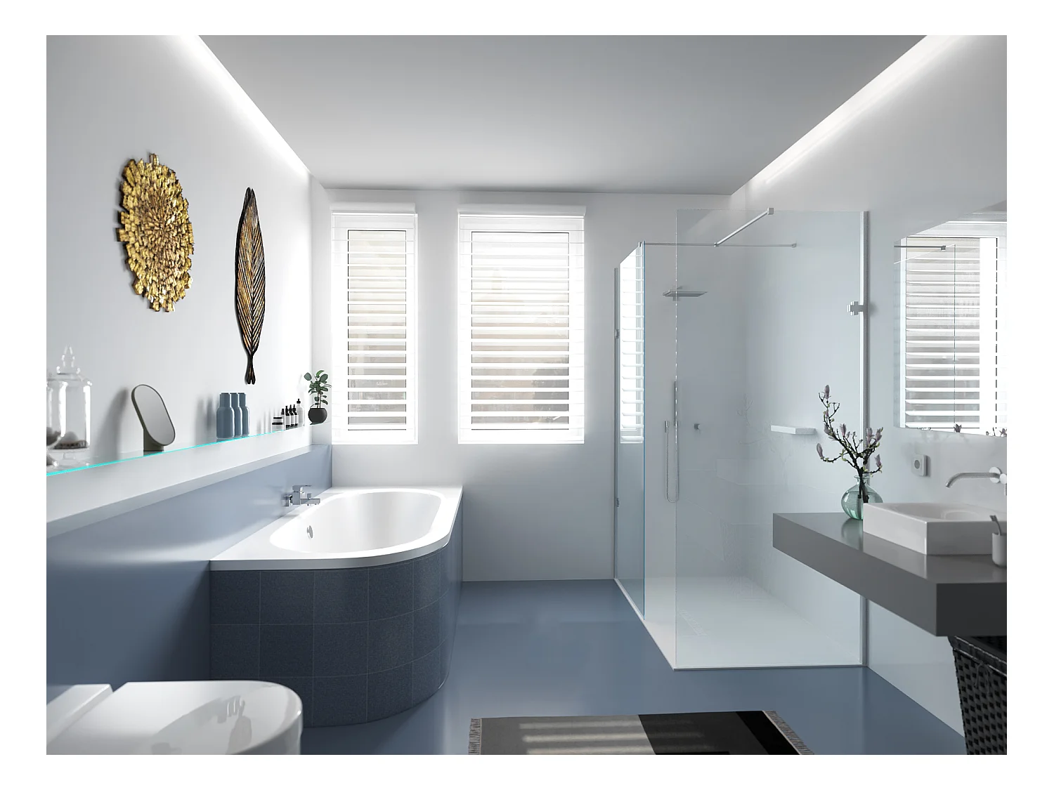 Badewanne Eckwanne AVITA 170x75 Rechts mit Styroporverkleidung | Ablauf & Füße GRATIS !