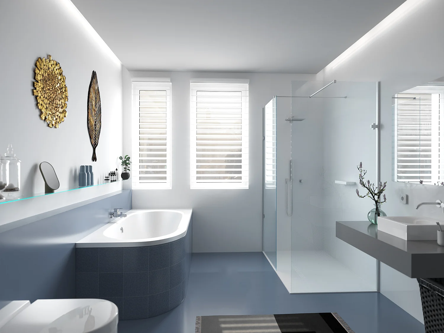 Badewanne Eckwanne AVITA 170x75 Rechts mit Styroporverkleidung | Ablauf & Füße GRATIS !