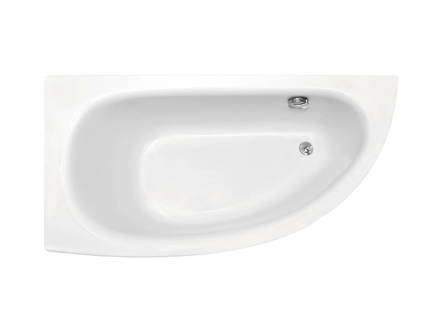 Hoekbadkuip MILENA 150x70 links met acrylschort | Afvoer &amp; voeten GRATIS!