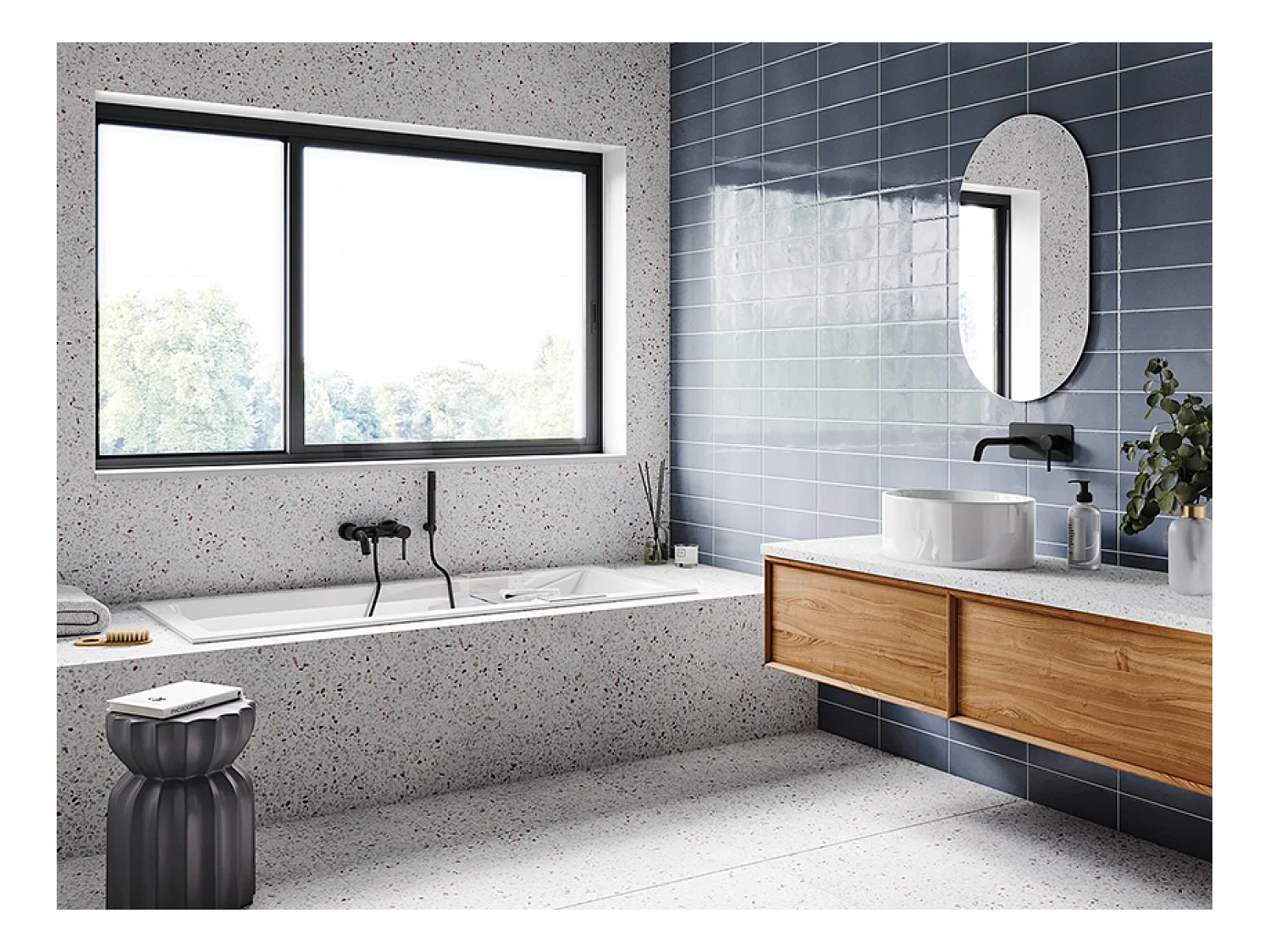 Badewanne Rechteck MODERN SLIM 140x70 mit Styroporverkleidung Ablage 4cm | Ablauf & Füße GRATIS !