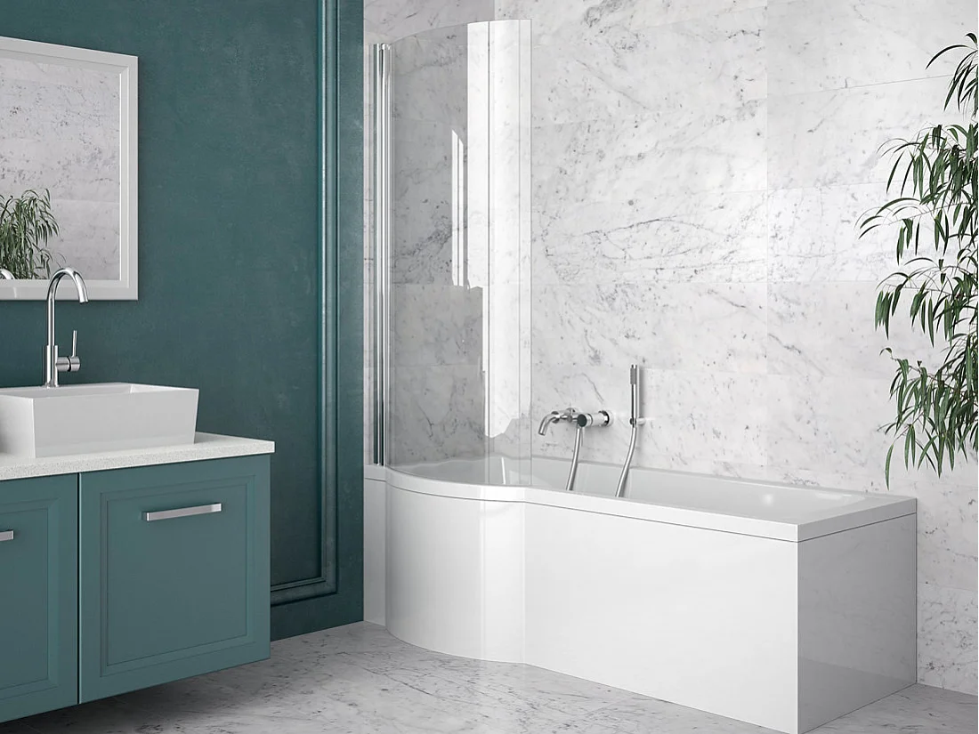 Badewanne Rechteck INSPIRO 170x70 Links mit Styroporverkleidung | Ablauf & Füße GRATIS !