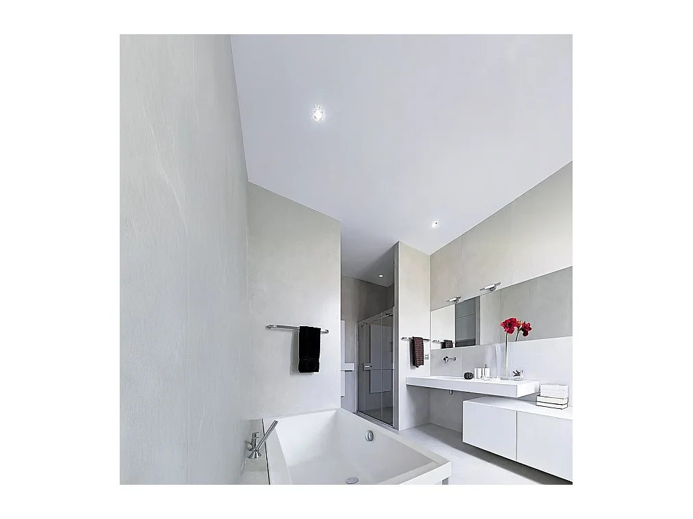 Baignoire rectangulaire 165x75 QUADRO acrylique blanc + Habillage en polystyrène + Pieds + Vidage à chromé