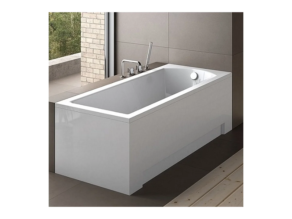 Badewanne Rechteck MODERN 160x70 mit Wannenträger | Ablauf & Füße GRATIS !